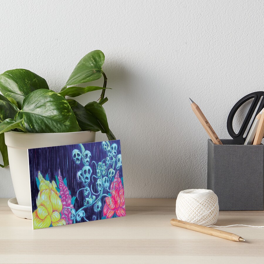 Floral Hellscape I Art Board Print