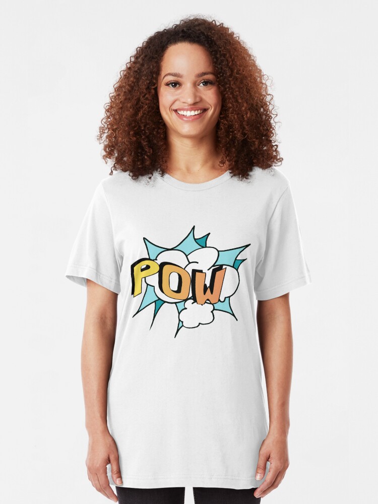 Alternate view of POW Personal Superhero Logo Slim Fit T-Shirt