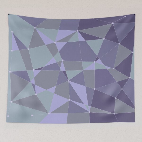 Item preview, Abstract random geometric pattern Purple designed and sold by Graphics By Craig.