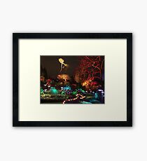 Night in the Sunken Garden (3) Framed Print