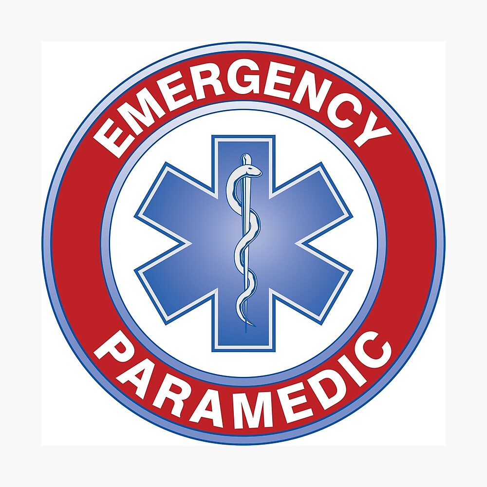 Emergency Paramedic Logo Poster for Sale by behindurshades | Redbubble