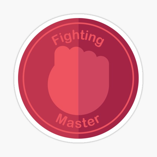 Fighting type Sticker for Sale by KalEl7