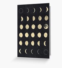 Moon Phases Greeting Card