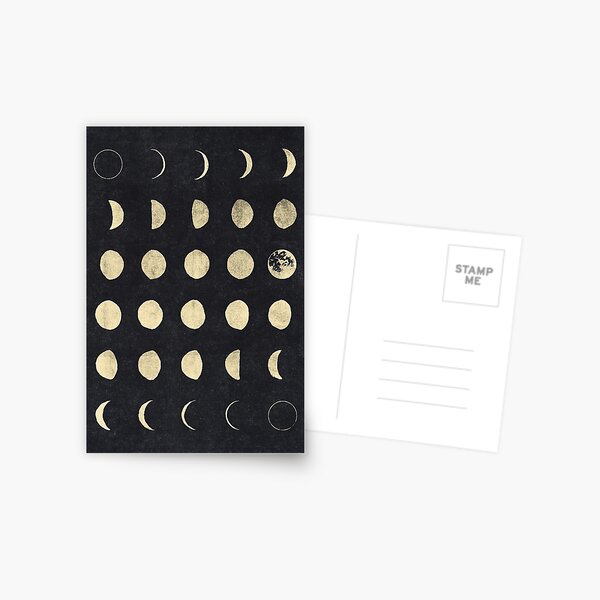 Moon Phases Postcard