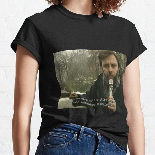 Vista previa del artículo con la obra «Zizek!», diseñado y vendido por fuqboi.