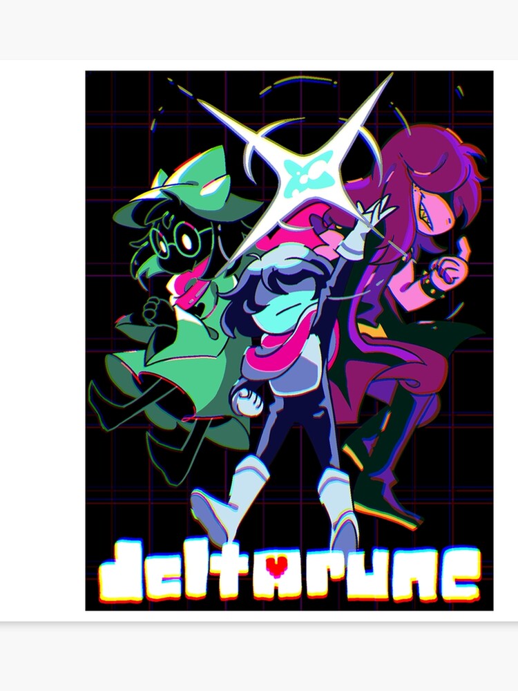 deltarune characters canvas print - deltarune kris fortnite dance