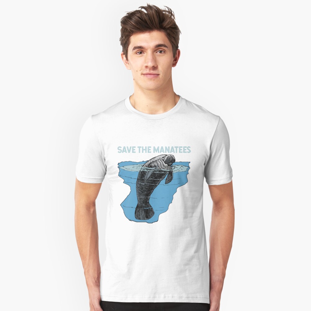 Save the Manatees Slim Fit T-Shirt