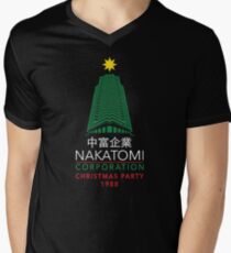 Nakatomi Corporation Christmas Party Tower Men's V-Neck T-Shirt