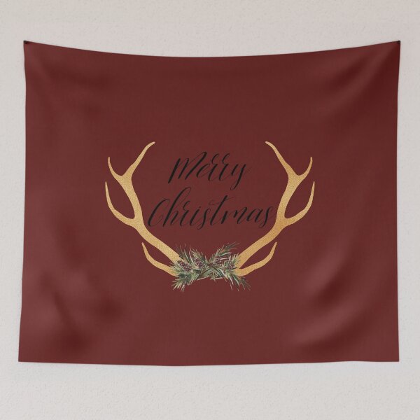 Item preview, Gold Foil Christmas Antler Art designed and sold by aleigh93.