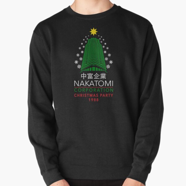 Nakatomi Corporation Christmas Party Snowflake Tower Pullover Sweatshirt