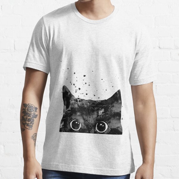 Peeking cat outlet shirt