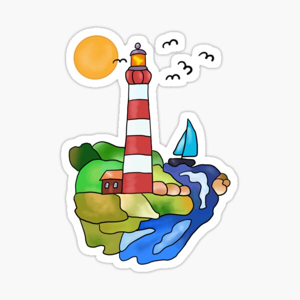 Near the sea Sticker