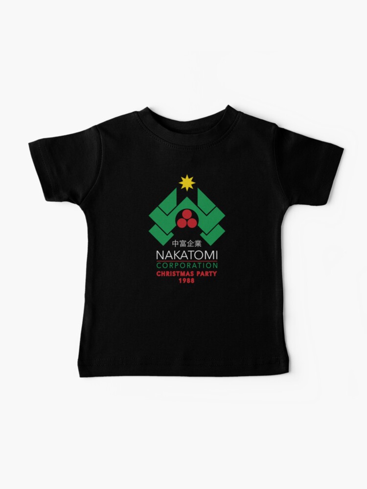 Thumbnail 1 of 2, Baby T-Shirt, Nakatomi Corporation - Christmas Party designed and sold by Candywrap Studio®.