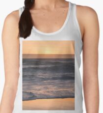 Pretty Pink and Orange Pacific Ocean Sea Waves Sunset II Women's Tank Top