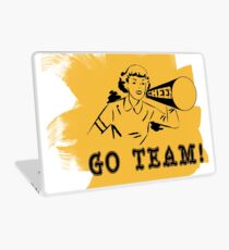 Cheerleading "GO TEAM" Retro Laptop Skin