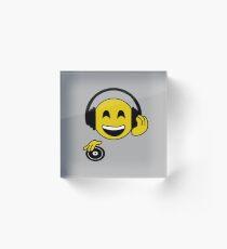 My DJ emoji Acrylic Block