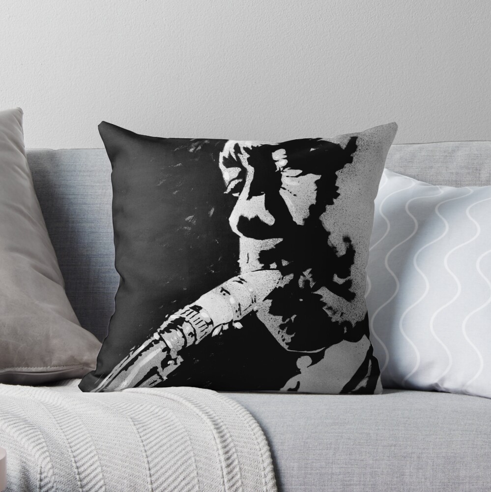 Saxophone Jazz Throw Pillow