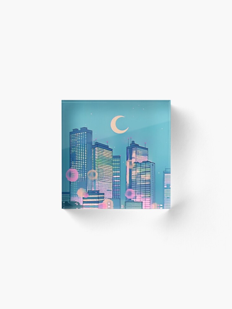 Alternate view of Classic Shoujo skies Acrylic Block