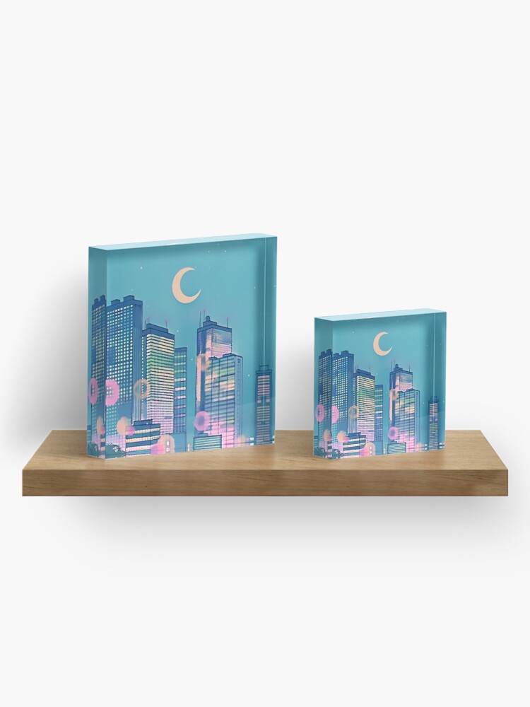 Alternate view of Classic Shoujo skies Acrylic Block