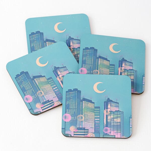 Classic Shoujo skies Coasters (Set of 4)