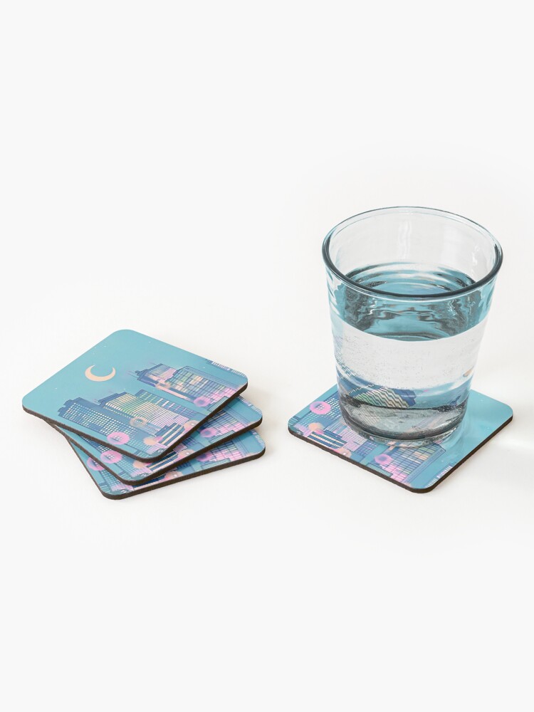 Alternate view of Classic Shoujo skies Coasters (Set of 4)
