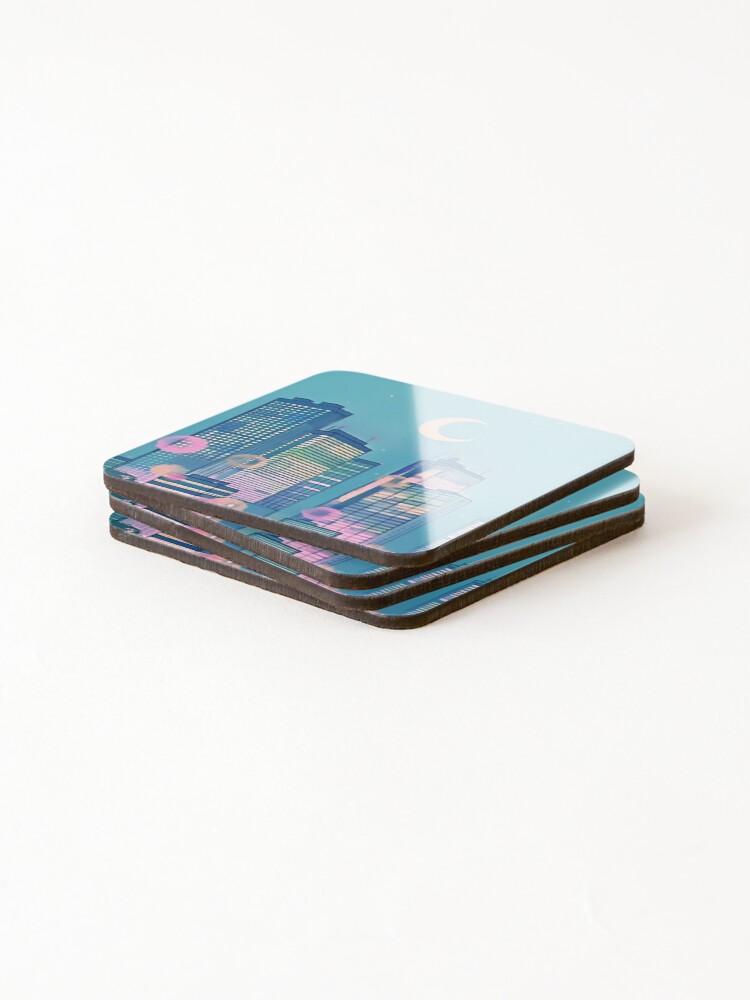 Alternate view of Classic Shoujo skies Coasters (Set of 4)