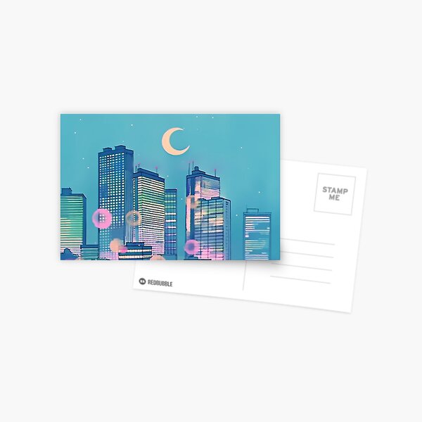 Klassische Shoujo-Himmel Postkarte