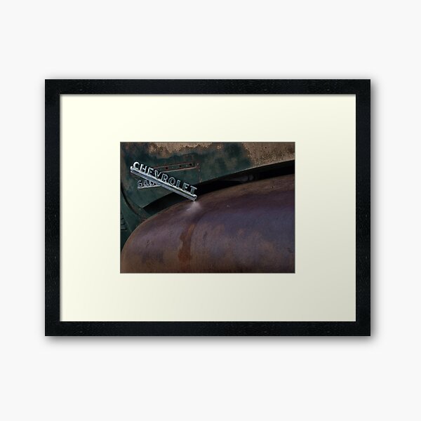 old and rusted Framed Art Print