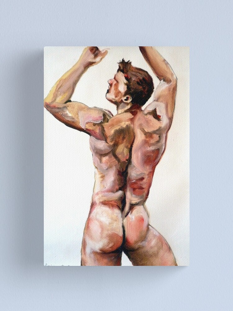 Alternate view of Young Lad - Back study in oils Canvas Print