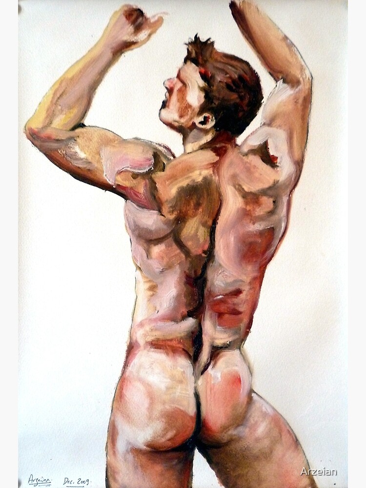 Young Lad - Back study in oils by Arzeian
