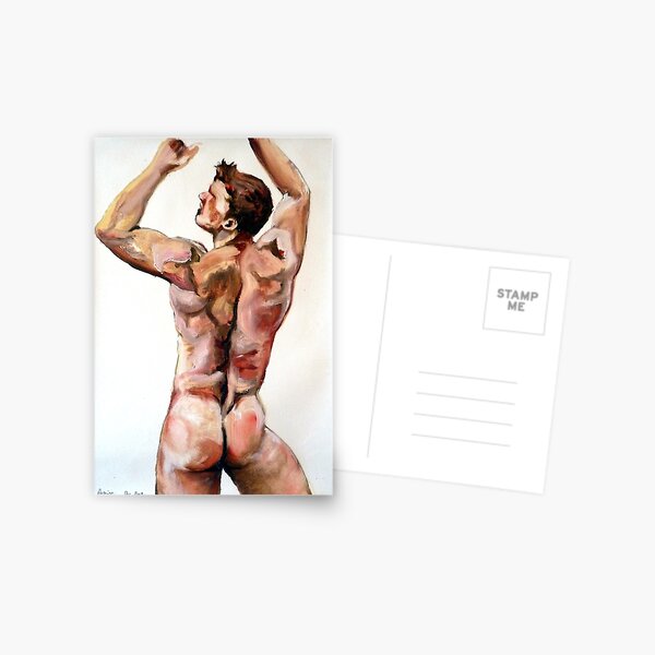 Young Lad - Back study in oils Postcard