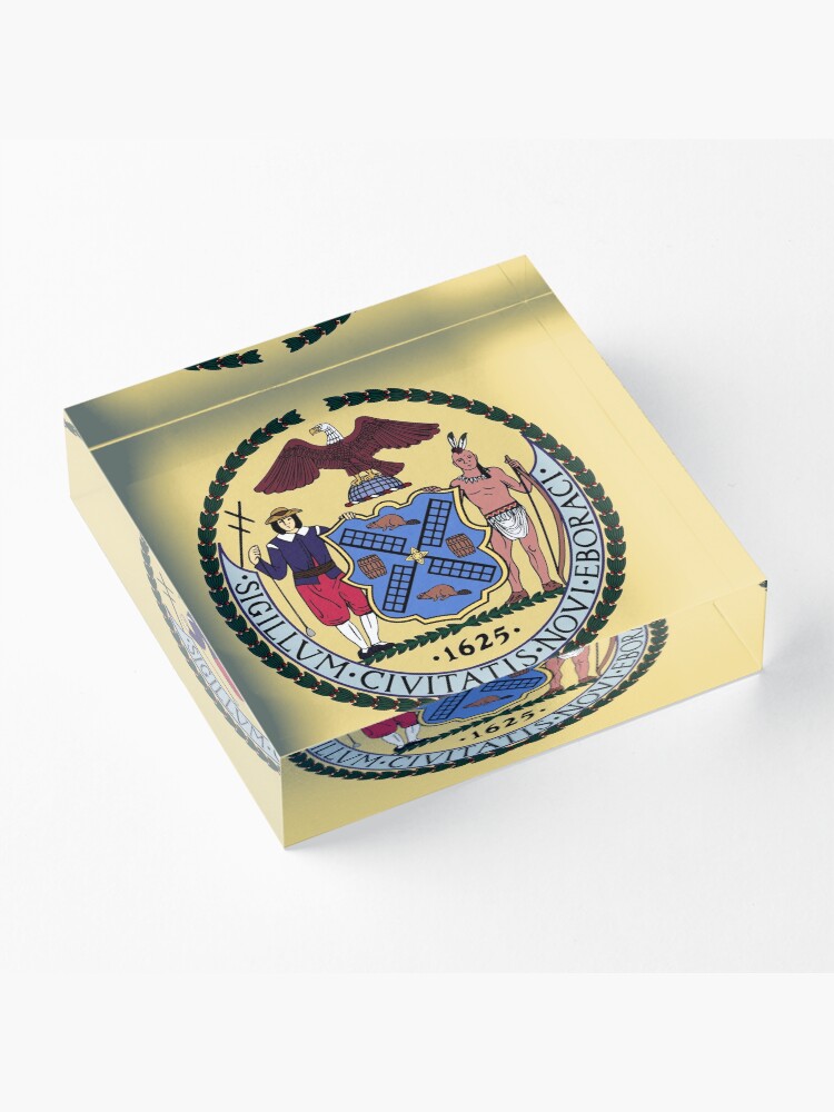Alternate view of (Seal) City of New York Acrylic Block