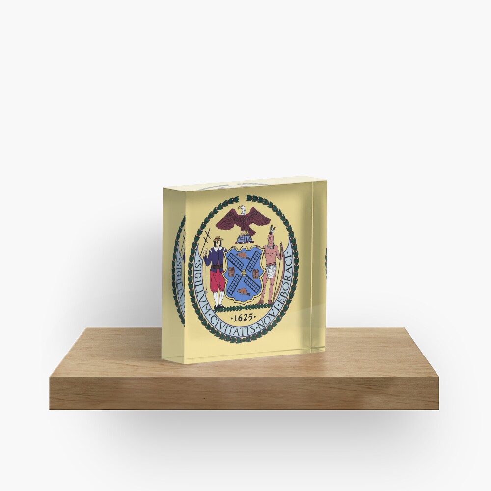 (Seal) City of New York Acrylic Block