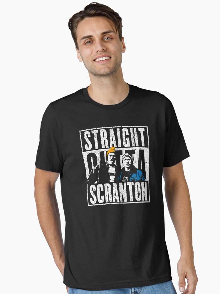 Thumbnail 2 of 7, Essential T-Shirt, Straight Outta Scranton - Lazy Scranton designed and sold by huckblade.