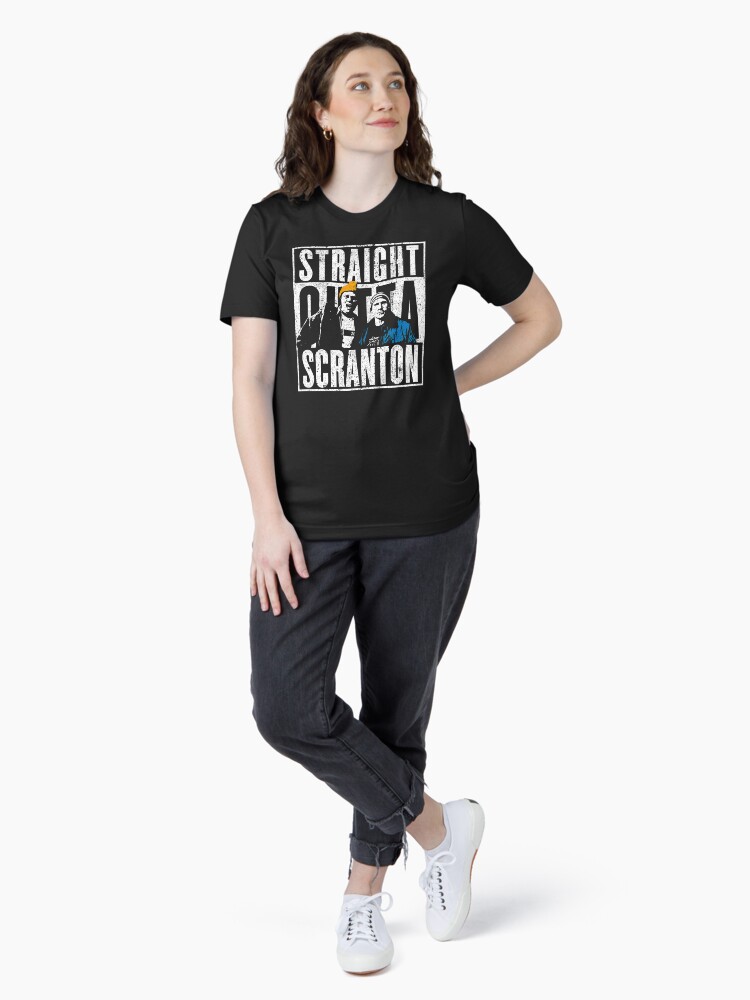 Thumbnail 4 of 7, Essential T-Shirt, Straight Outta Scranton - Lazy Scranton designed and sold by huckblade.