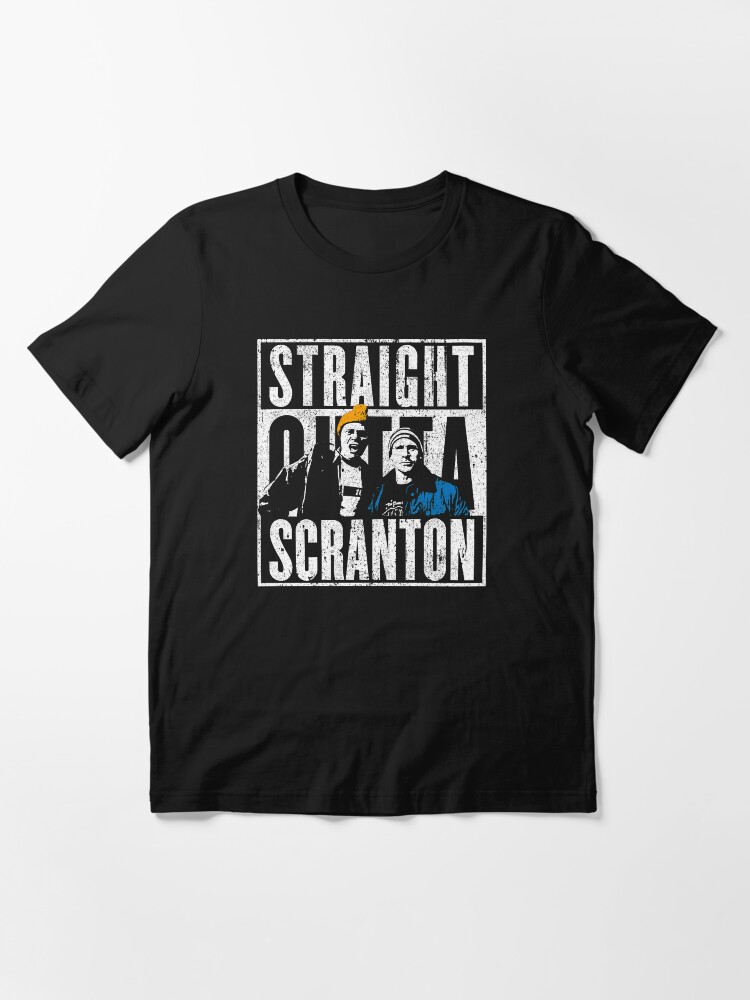 Thumbnail 3 of 7, Essential T-Shirt, Straight Outta Scranton - Lazy Scranton designed and sold by huckblade.
