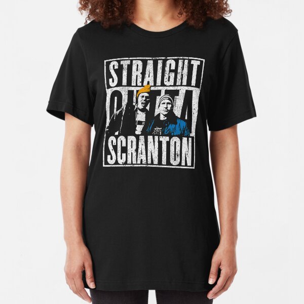 Straight Outta Scranton - Lazy Scranton Slim Fit T-Shirt