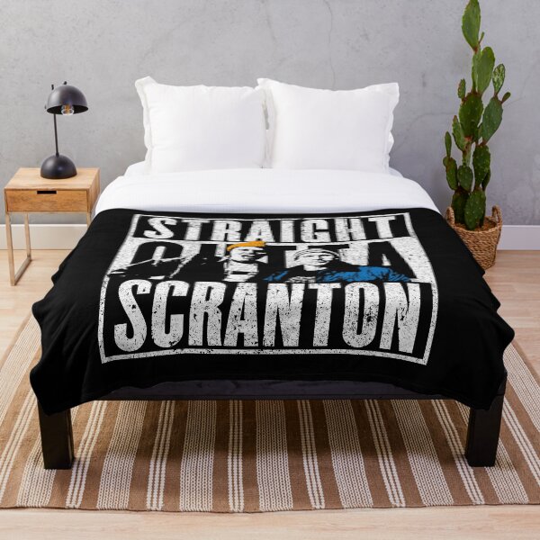 Straight Outta Scranton - Lazy Scranton Throw Blanket