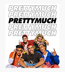 PRETTYMUCH w/ logo Photographic Print