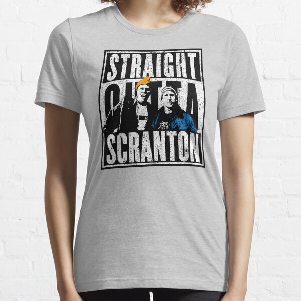 Straight Outta Scranton (Variant) - Lazy Scranton Essential T-Shirt