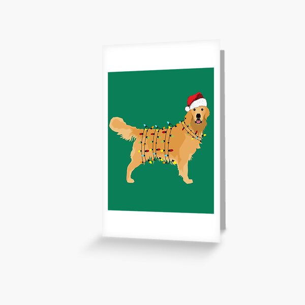 Cute Preppy Golden Retriever Christmas Jeep - Golden Retriever