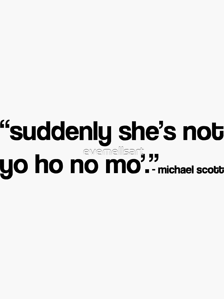 "she's not yo ho no mo" Sticker by evemellsart Redbubble