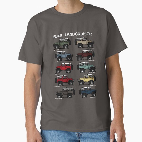 Vista previa del artículo con la obra «Camiseta BJ4 FJ40 Landcruiser en todos los colores, regalo de cumpleaños», diseñado y vendido por MOAOUN.