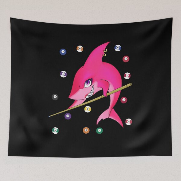 Item preview, Funny Billiards pool shark female designed and sold by DBA-Dezines.