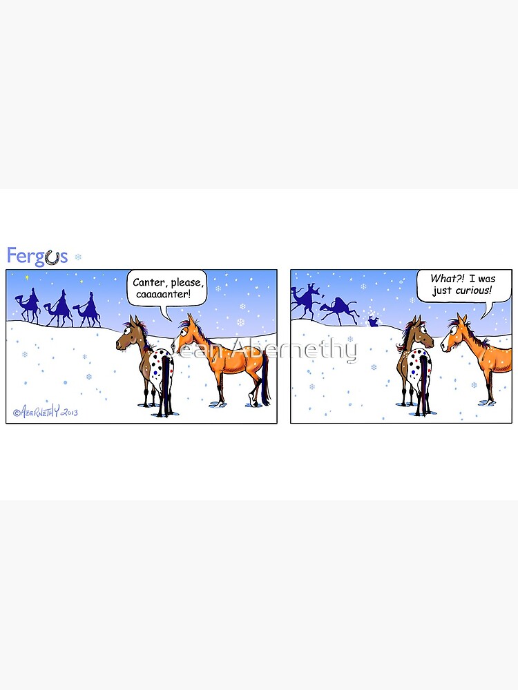 Fergus the Horse: "Three Wise Men" Comic Strip by JeanAbernethy