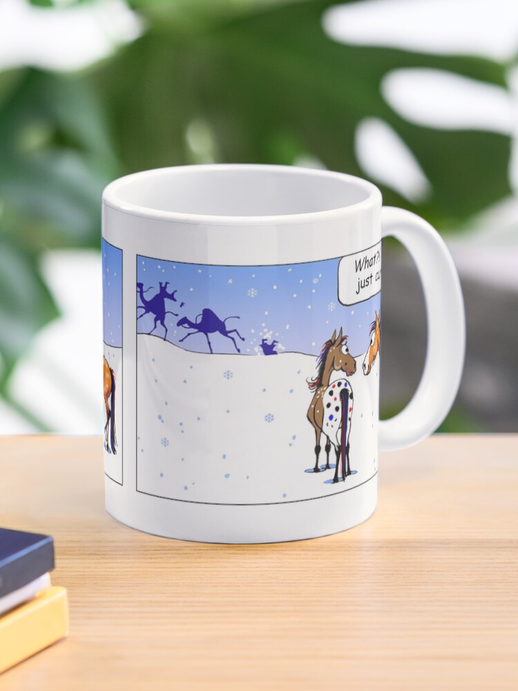 Thumbnail 1 of 6, Coffee Mug, Fergus the Horse: "Three Wise Men" Comic Strip designed and sold by JeanAbernethy.