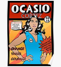 Alexandria Ocasio Cortez Comicdruck Poster