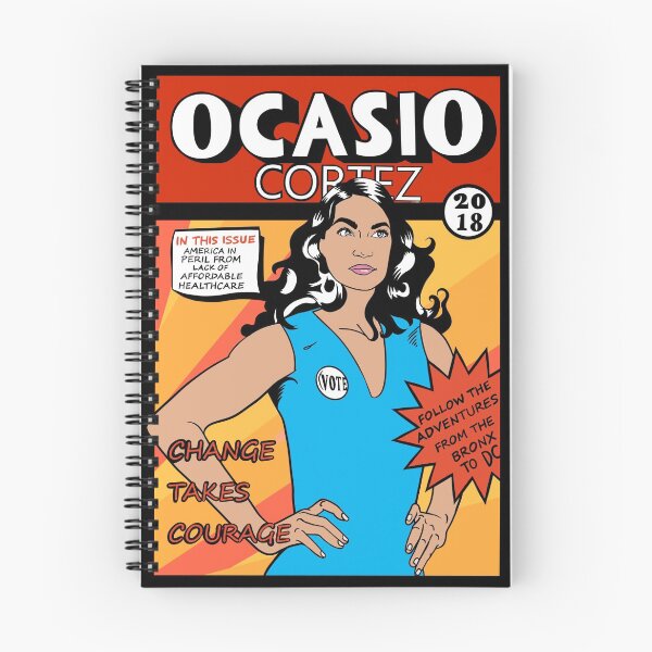 Item preview, Alexandria Ocasio Cortez Comic Print designed and sold by Bambiiarts.