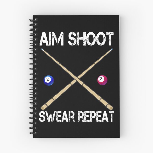 Item preview, Aim Shoot Swear Repeat Funny Pool designed and sold by DBA-Dezines.