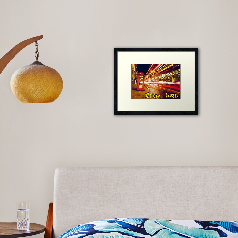 Fast Life Framed Art Print